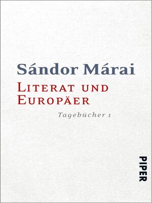 cover image of Literat und Europäer